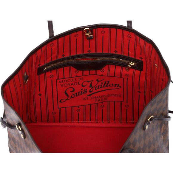 Louis Vuitton Neverfull MM Tote Bag N51105 Ebene Damier Canvas - Picture 6 of 9